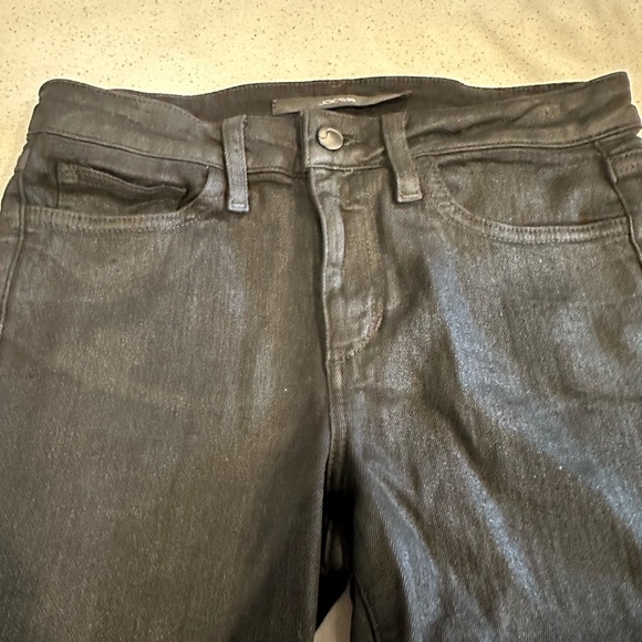 Joe's Jeans The Hi Honey High Rise Skinny Ankle Black Wash Denim - Picture 7 of 8